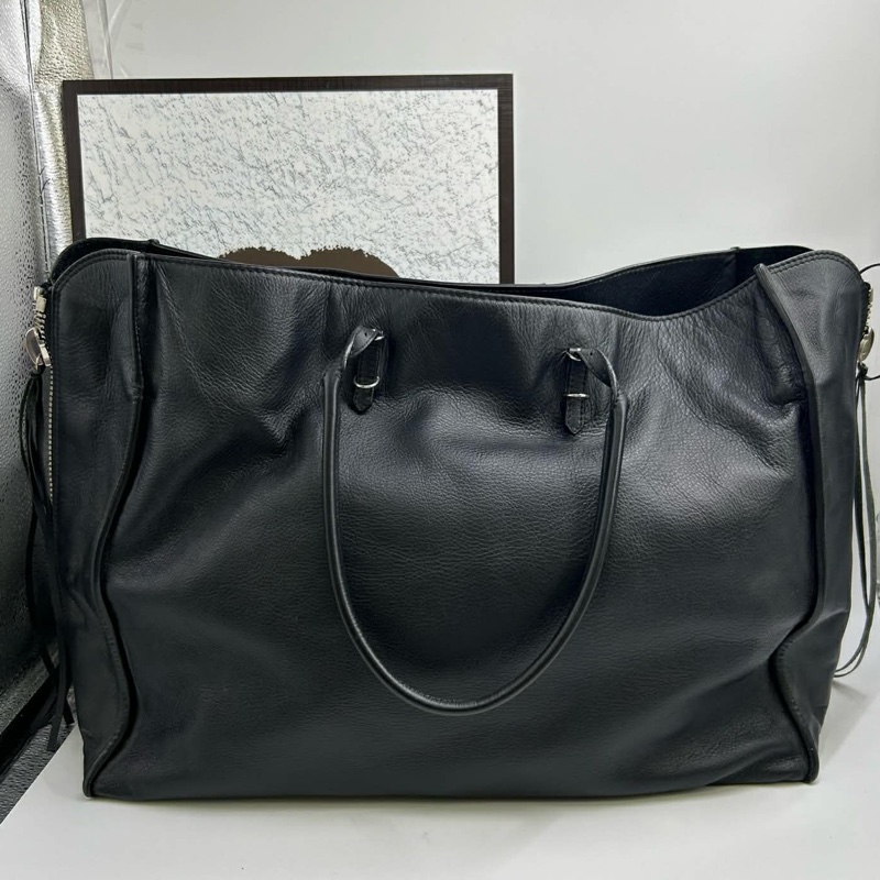 BALENCIAGA巴黎世家Papier系列大號黑色機車托特包🛵🛵-11