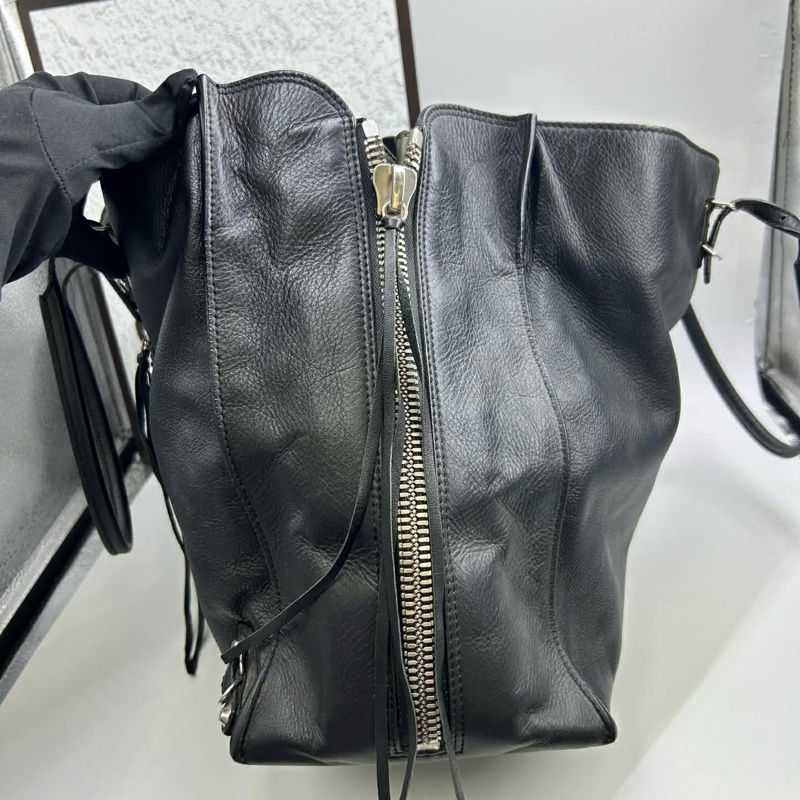 BALENCIAGA巴黎世家Papier系列大號黑色機車托特包🛵🛵-13