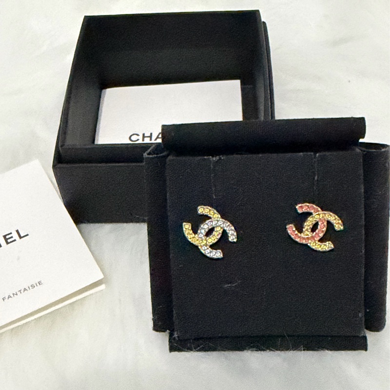 Chanel鴛鴦耳環-1