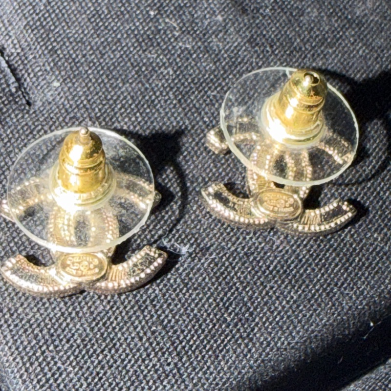 Chanel鴛鴦耳環-4