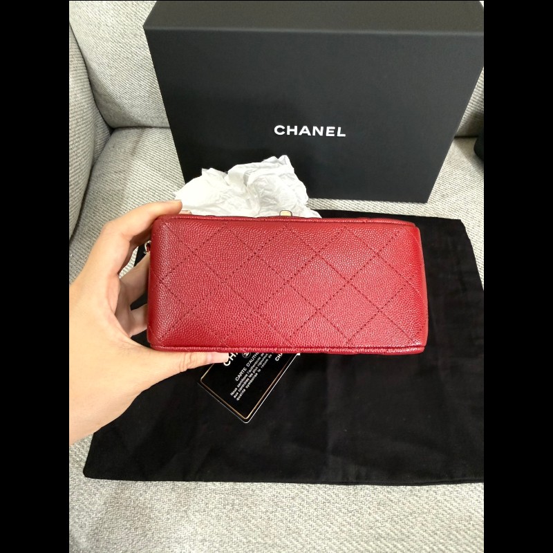 香奈兒經典cf17荔枝牛皮-3