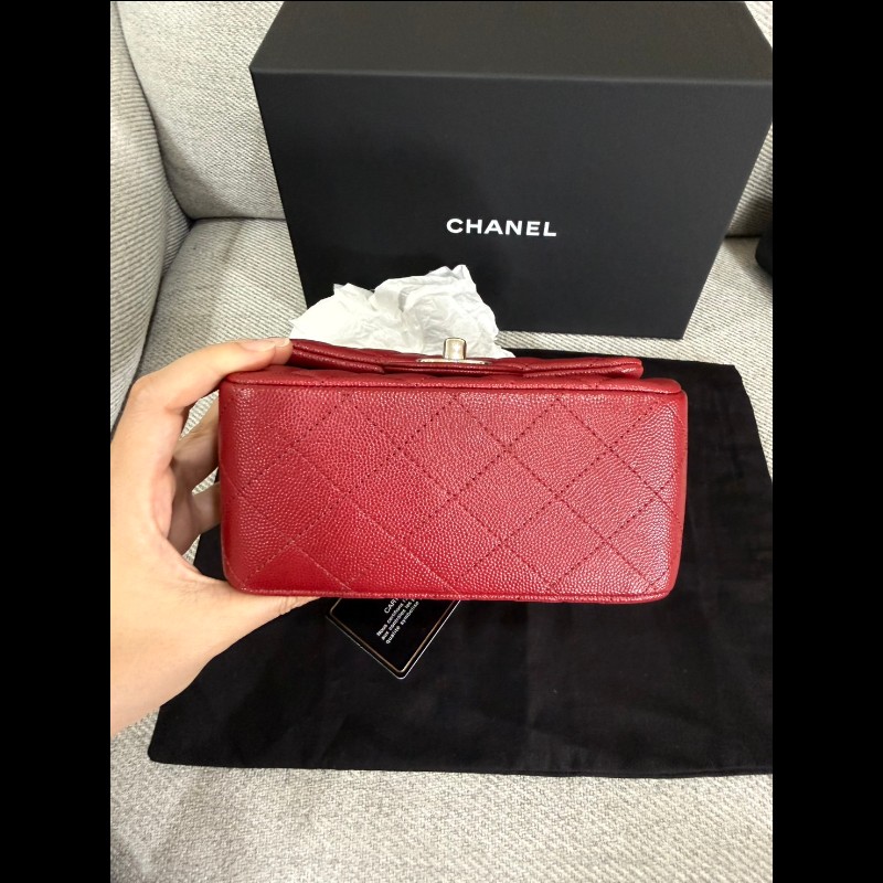 香奈兒經典cf17荔枝牛皮-9