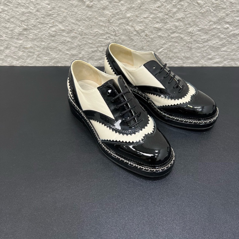 98新CHANEL香奈兒漆皮材質 黑色經典雙C標誌35.5碼-3