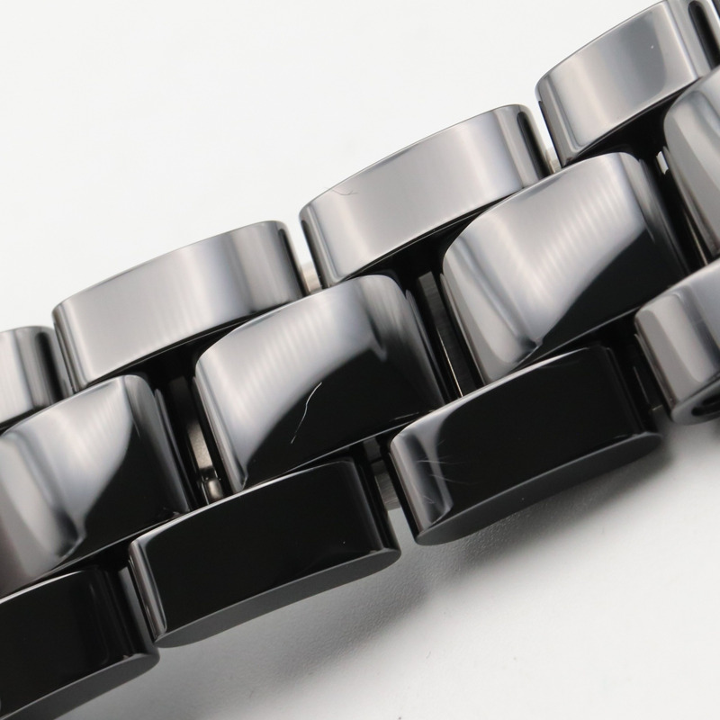 香奈兒 Mademoiselle J12 La Pausa 陶瓷男士腕錶，黑色，型號 H7609-14