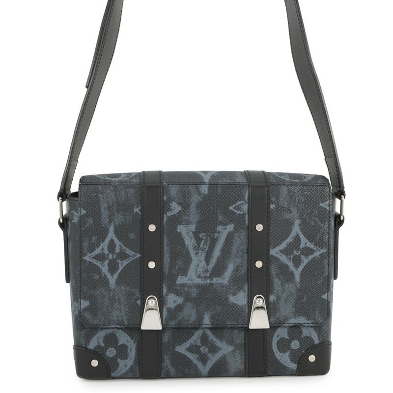 路易威登 Monogram Pastel Trunk PM M57271 Virgil Abloh 黑色男士手提包-0