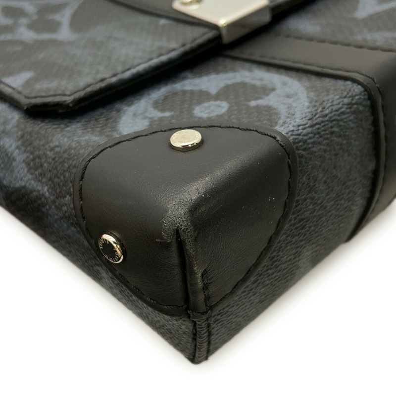 路易威登 Monogram Pastel Trunk PM M57271 Virgil Abloh 黑色男士手提包-8