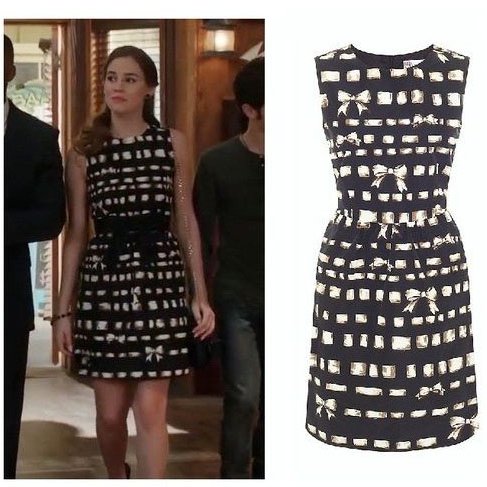 RED VALENTINO 黑色珠寶蝴蝶結小洋裝 M-2