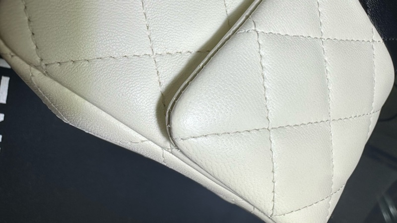 chanel/香奈兒  限定熊貓拼色CF大mini 尺寸20*12*6 晶片款-9