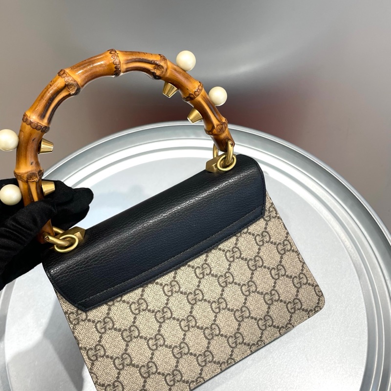 Gucci古驰 竹节狐狸头手提包-3