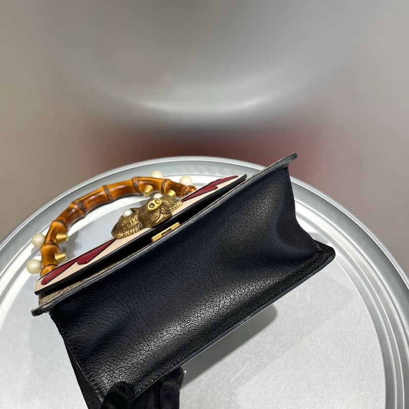 Gucci古驰 竹节狐狸头手提包-4