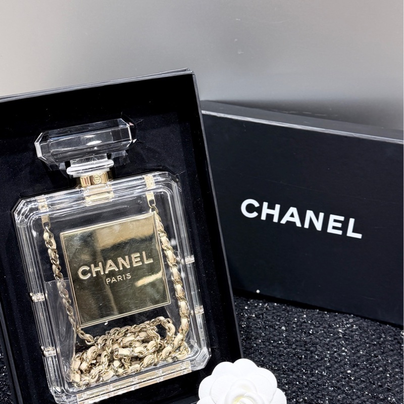 Chanel香奈儿 透明亚克力香水瓶包-0