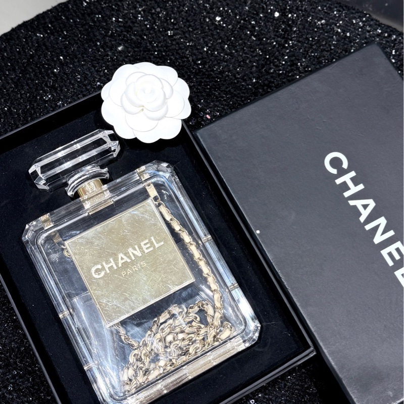 Chanel香奈儿 透明亚克力香水瓶包-1