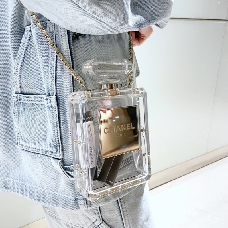 Chanel香奈儿 透明亚克力香水瓶包-5