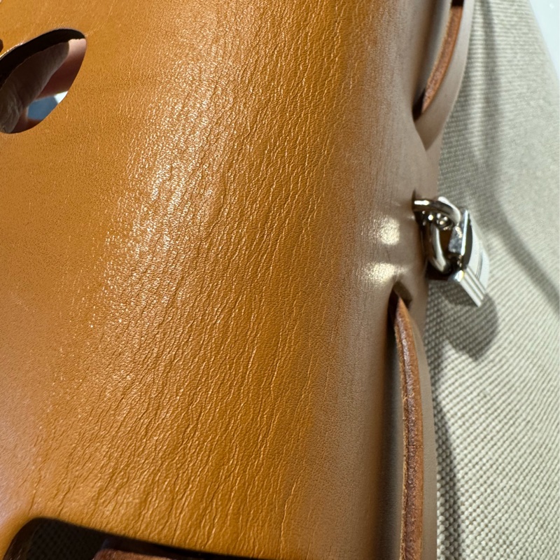 Hermes Herbag 31 銀釦棕色皮革 (附黑白替換袋）-20