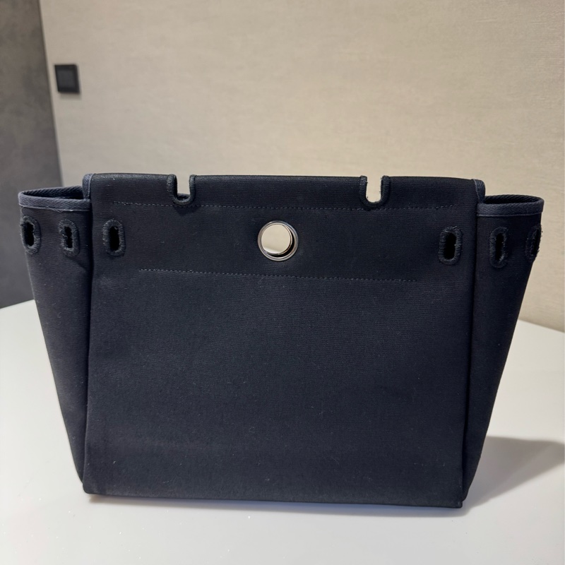 Hermes Herbag 31 銀釦棕色皮革 (附黑白替換袋）-26