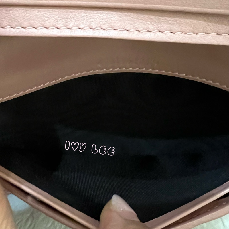 Gucci 449396 經典小雙G LOGO皮革壓紋 長夾 粉 掀蓋扣式 長夾 正品 二手精品-12
