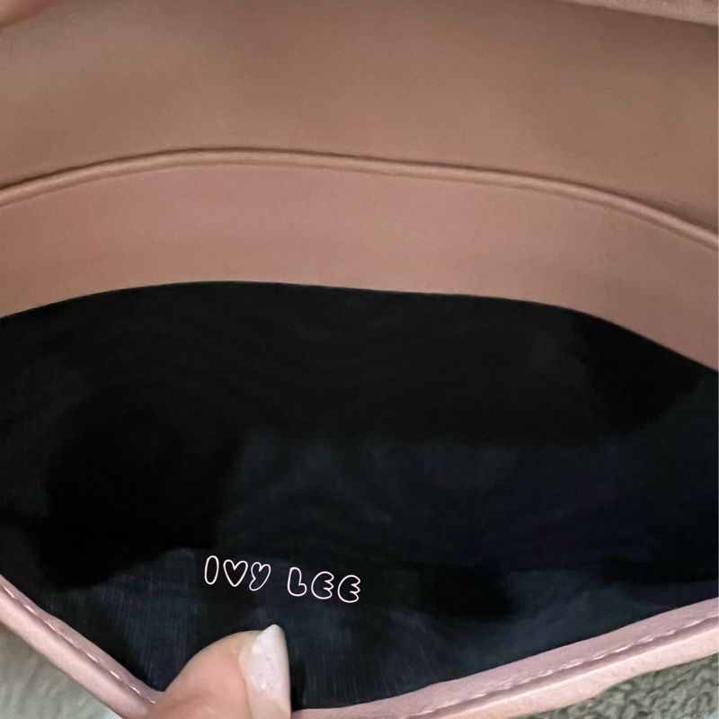 Gucci 449396 經典小雙G LOGO皮革壓紋 長夾 粉 掀蓋扣式 長夾 正品 二手精品-13