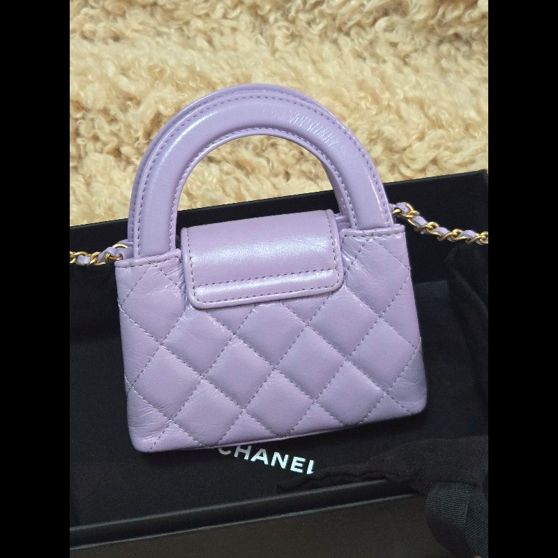 Chanel 香奈兒 24P 迷你 星黛露紫 香芋紫 mini Kelly 手提包 肩背包 斜背包-12