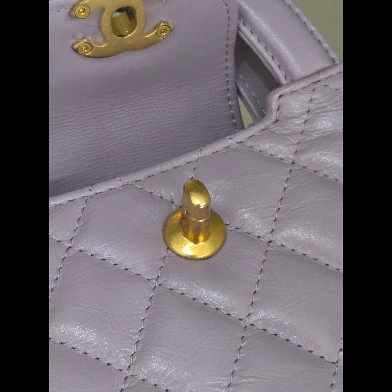 Chanel 香奈兒 24P 迷你 星黛露紫 香芋紫 mini Kelly 手提包 肩背包 斜背包-26