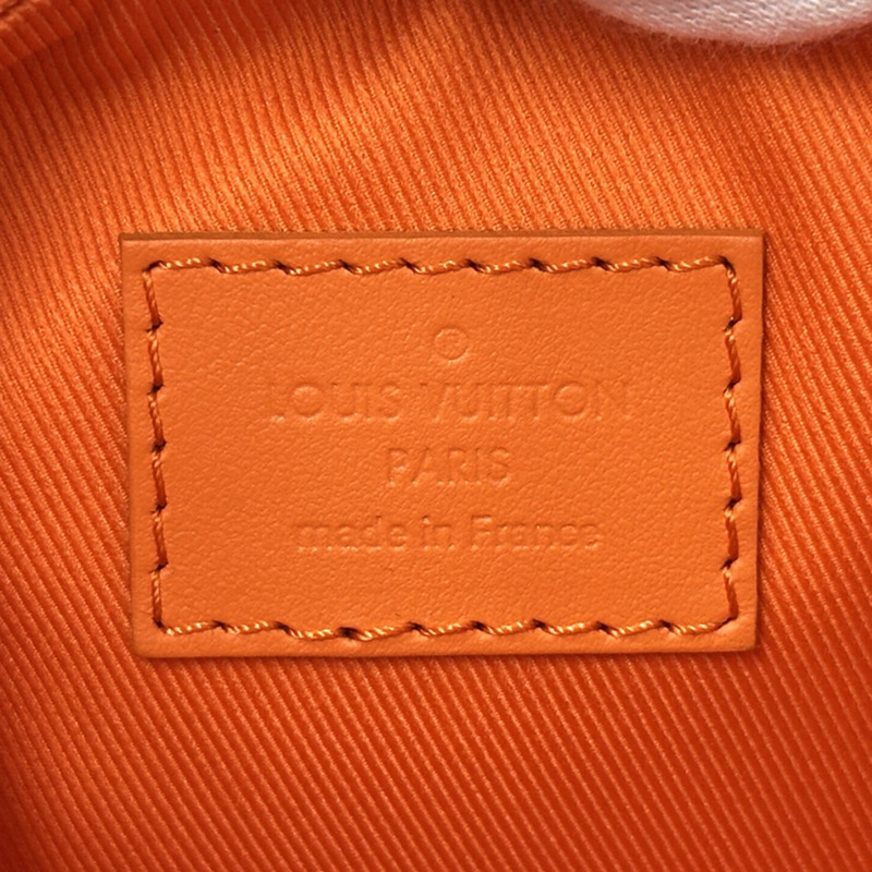 路易威登 (Louis Vuitton) 男女通用 Aerogram 手提包，品牌手提包/肩背包，兩用，皮革，Keepall XS，火山橙色，M81004，迷你斜挎包-4