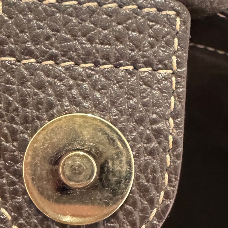 GUCCI 專櫃正品354665棕色PVC皮革 流蘇 購物包 肩背包 托特包-19