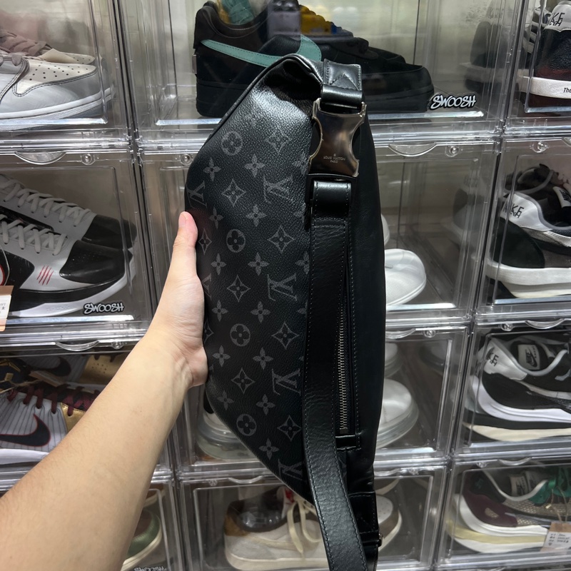 Lv 黑色老花腰包-9