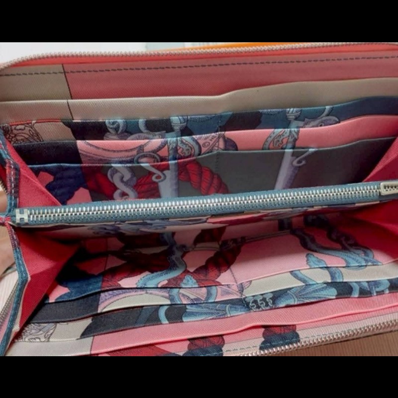 Herme's Silk'ln 絲巾長夾-17