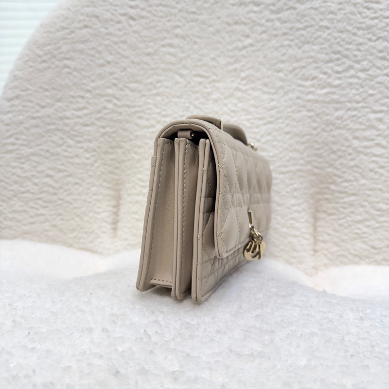 迪奧My Dior鏈包 Dior 淡米色羊皮🤍迷你鏈包 斜背包 S0980ONMJ-12