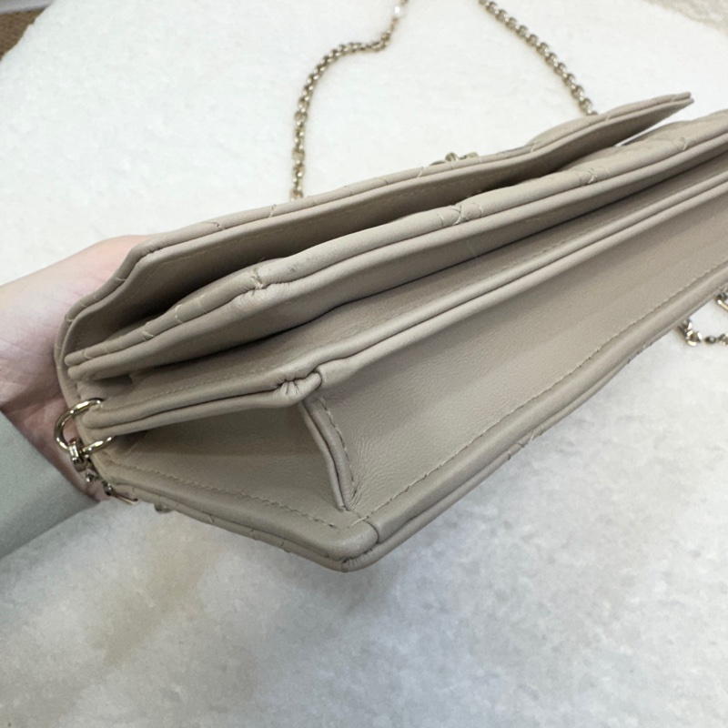 迪奧My Dior鏈包 Dior 淡米色羊皮🤍迷你鏈包 斜背包 S0980ONMJ-21