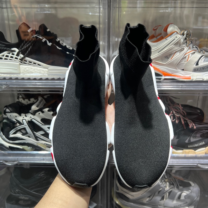 巴黎世家 speed 襪套 黑紅Eu41-1