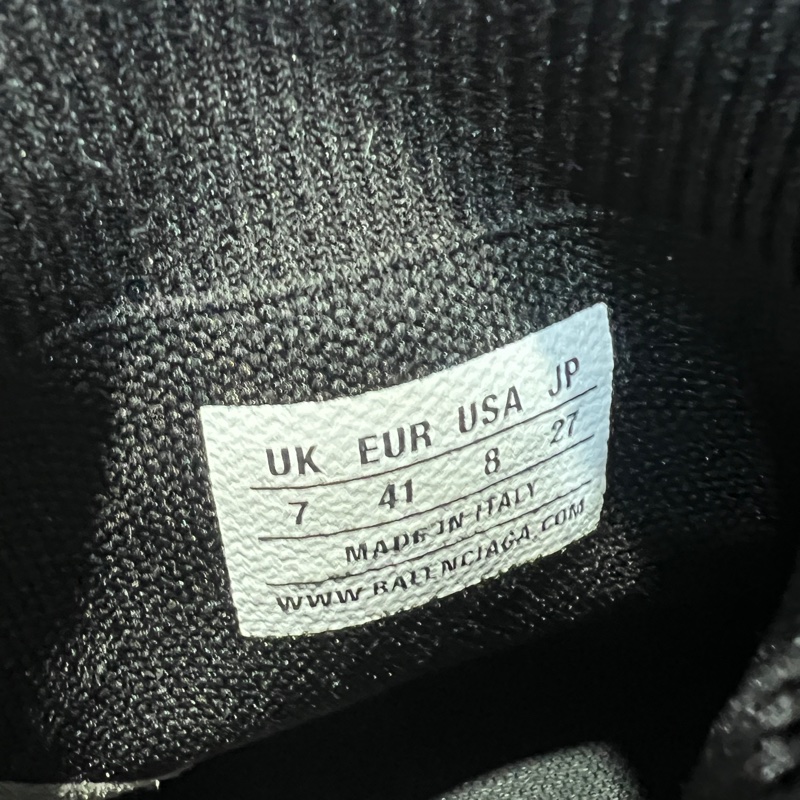 巴黎世家 speed 襪套 黑紅Eu41-4