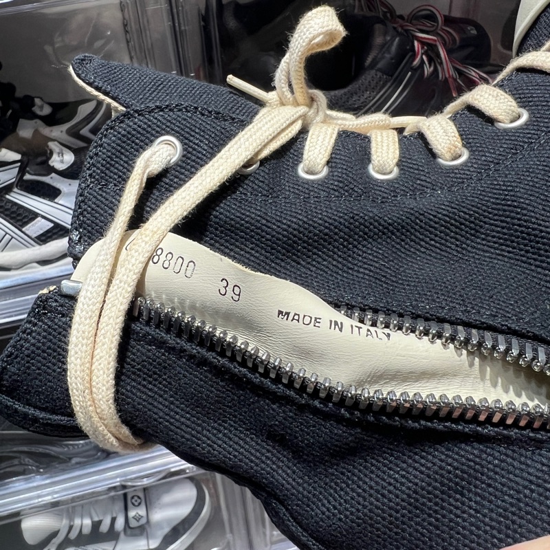 Rick Owen's 帆布高筒Eu39-6