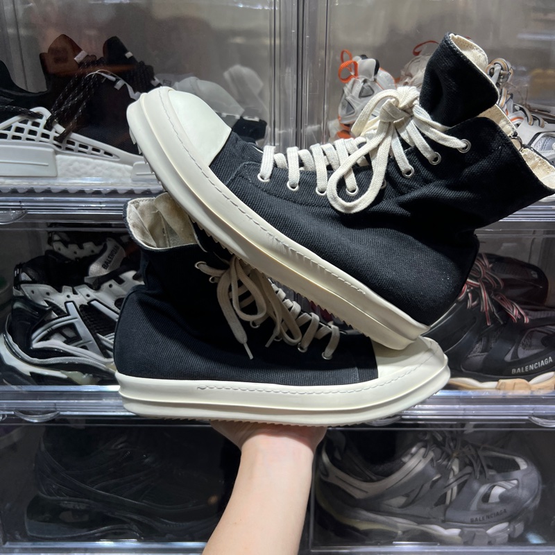 Rick Owen's帆布高筒Eu42.5-1