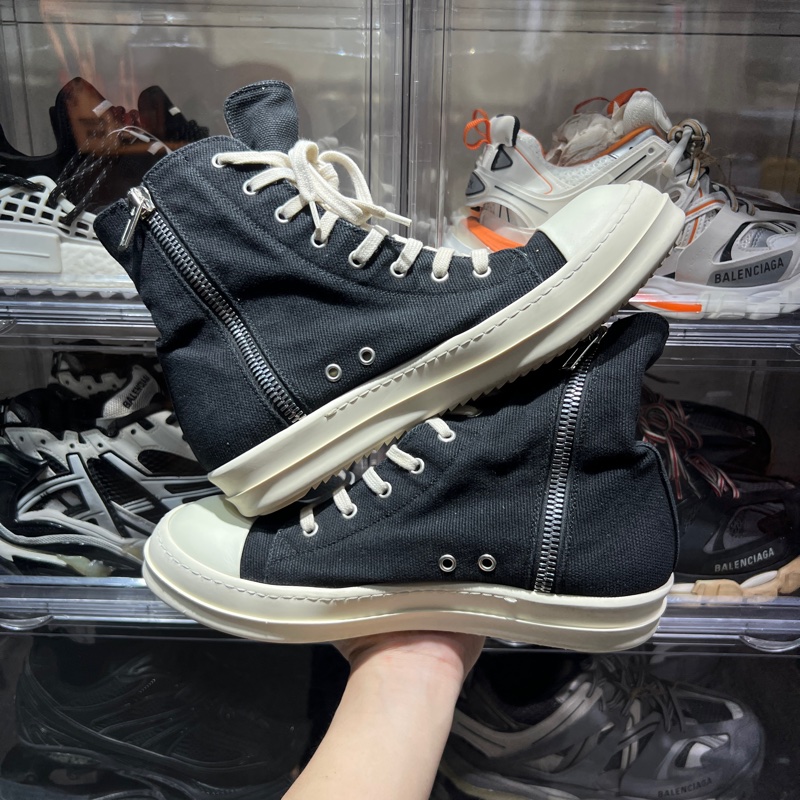 Rick Owen's帆布高筒Eu42.5-2