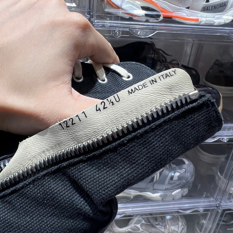 Rick Owen's帆布高筒Eu42.5-6