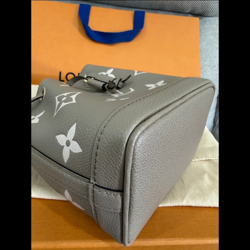 Lv Nano noe 大象灰 水桶包斜背包手提包 M46291 芯片款-8