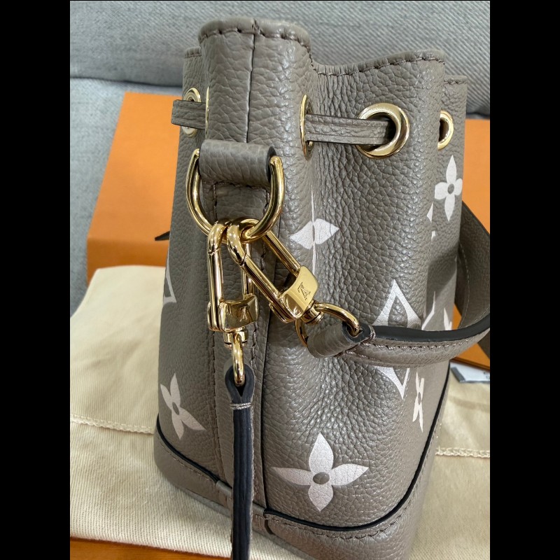 Lv Nano noe 大象灰 水桶包斜背包手提包 M46291 芯片款-19