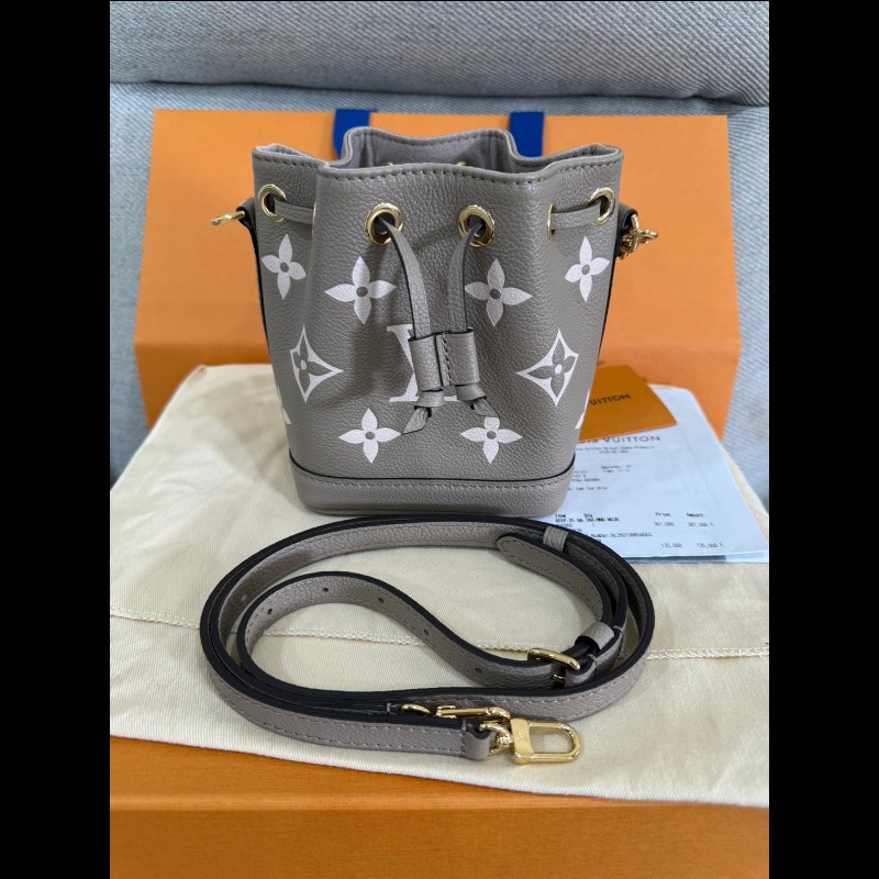 Lv Nano noe 大象灰 水桶包斜背包手提包 M46291 芯片款-20