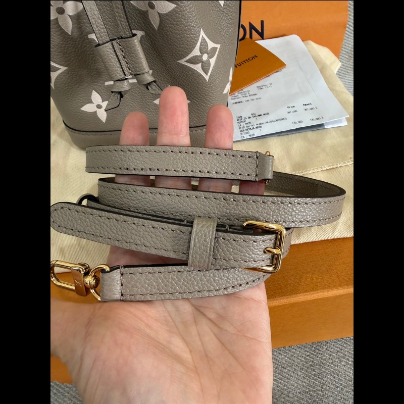 Lv Nano noe 大象灰 水桶包斜背包手提包 M46291 芯片款-21