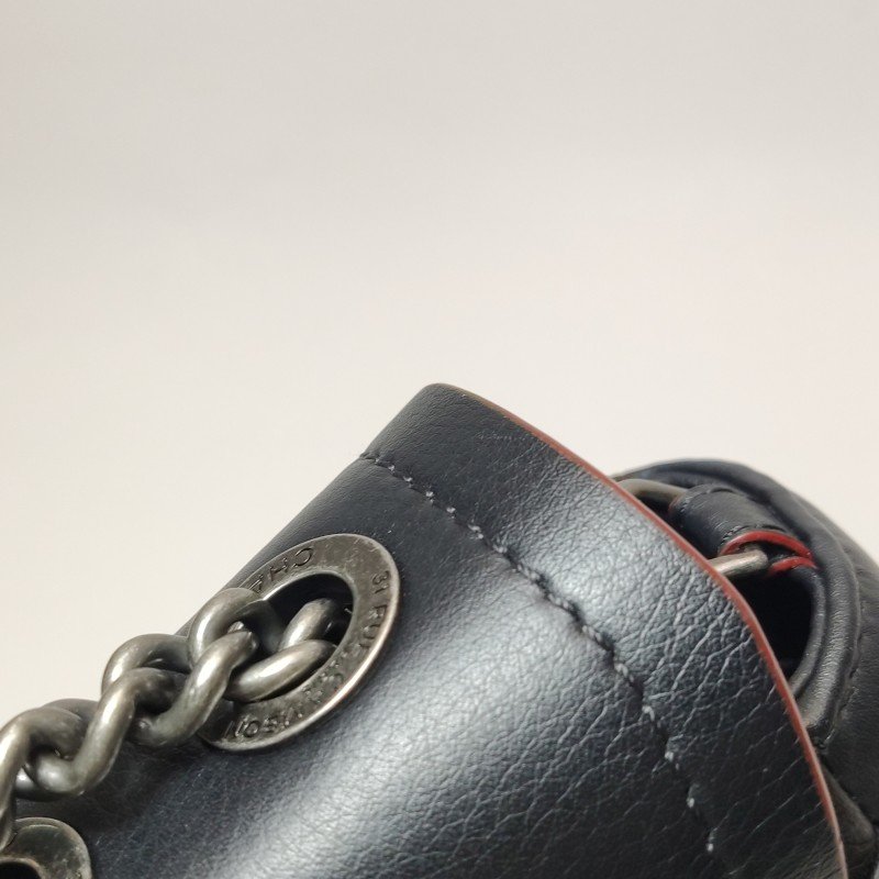 Chanel Flap Bag牛皮純色菱格絎縫雙C扣斜背包單肩包-19