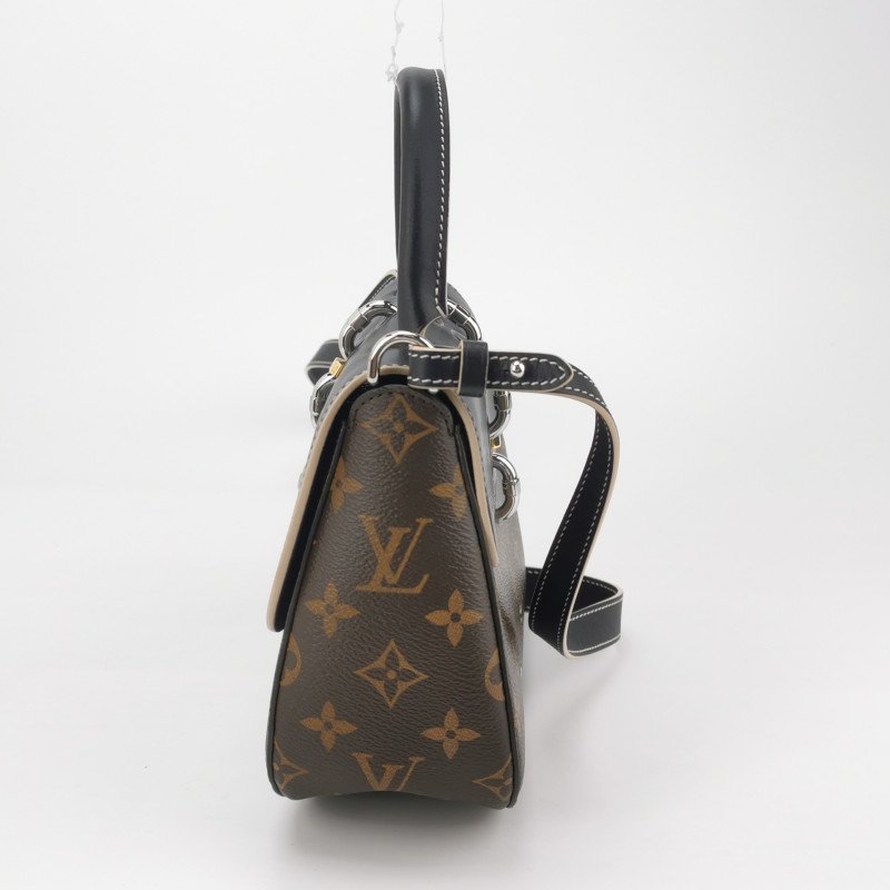 Louis Vuitton (LV) Chain It牛皮拼色老花鏈節裝飾斜挎包肩包晶片款-2
