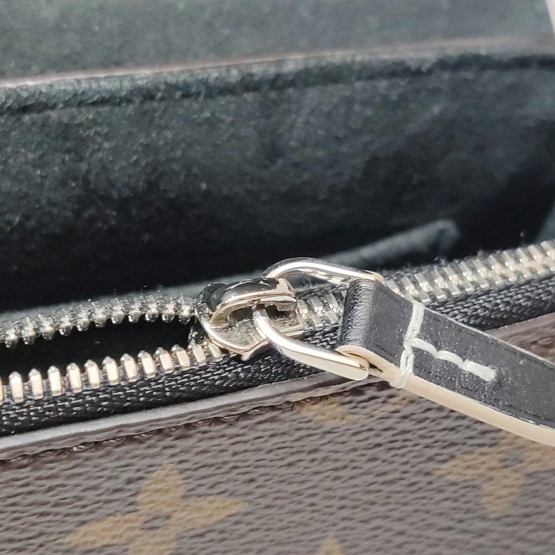 Louis Vuitton (LV) Chain It牛皮拼色老花鏈節裝飾斜挎包肩包晶片款-13