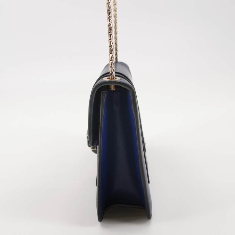 Bvlgari Serpenti Forever蛇頭包小號牛皮純色蛇頭斜背包單肩包-2