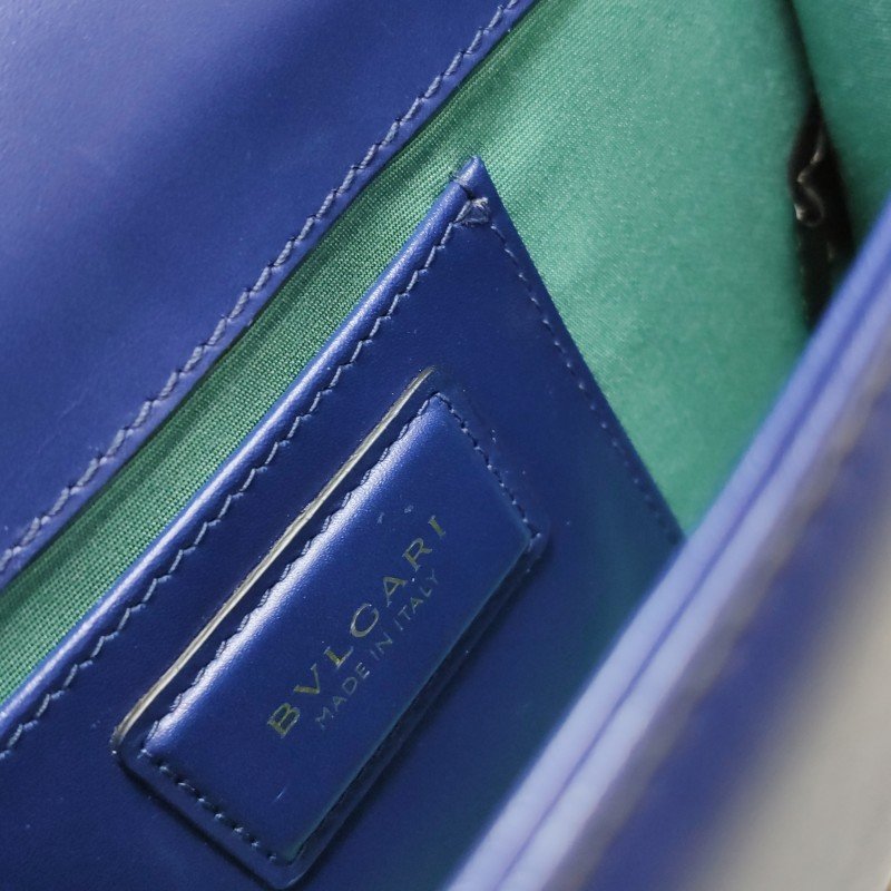 Bvlgari Serpenti Forever蛇頭包小號牛皮純色蛇頭斜背包單肩包-9