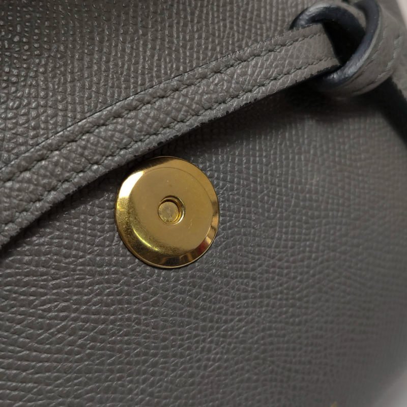 Celine Belt鯰魚包Pico牛皮純色字母logo紐結飾帶斜挎包單肩包-9