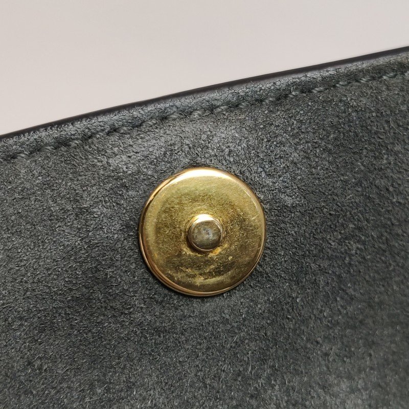 Celine Belt鯰魚包Pico牛皮純色字母logo紐結飾帶斜挎包單肩包-12