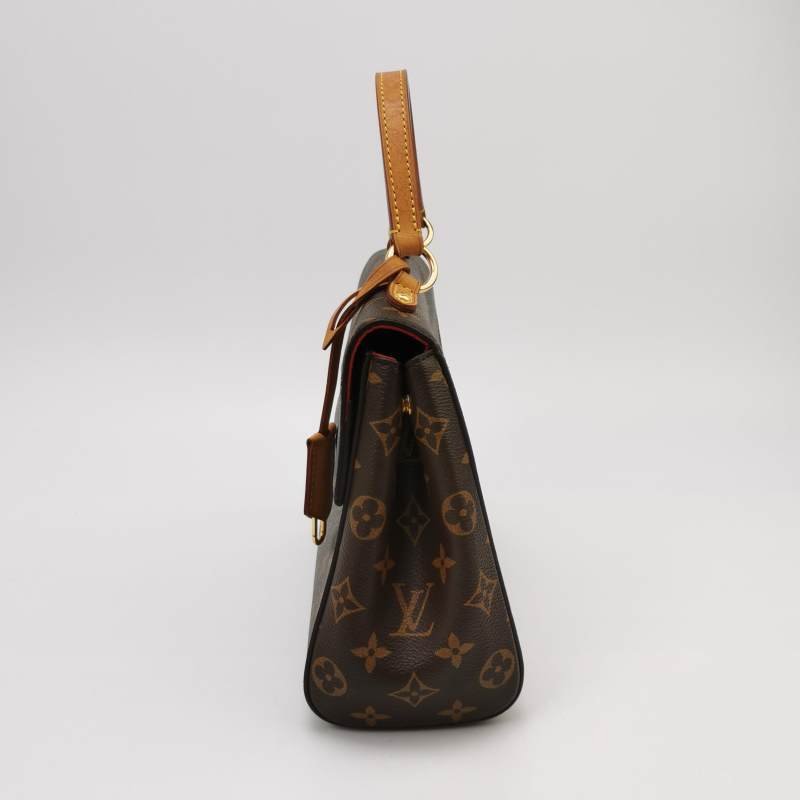 Louis Vuitton (LV) ClunyBB植鞣革Monogram印花翻蓋斜背包肩肩包晶片款-2