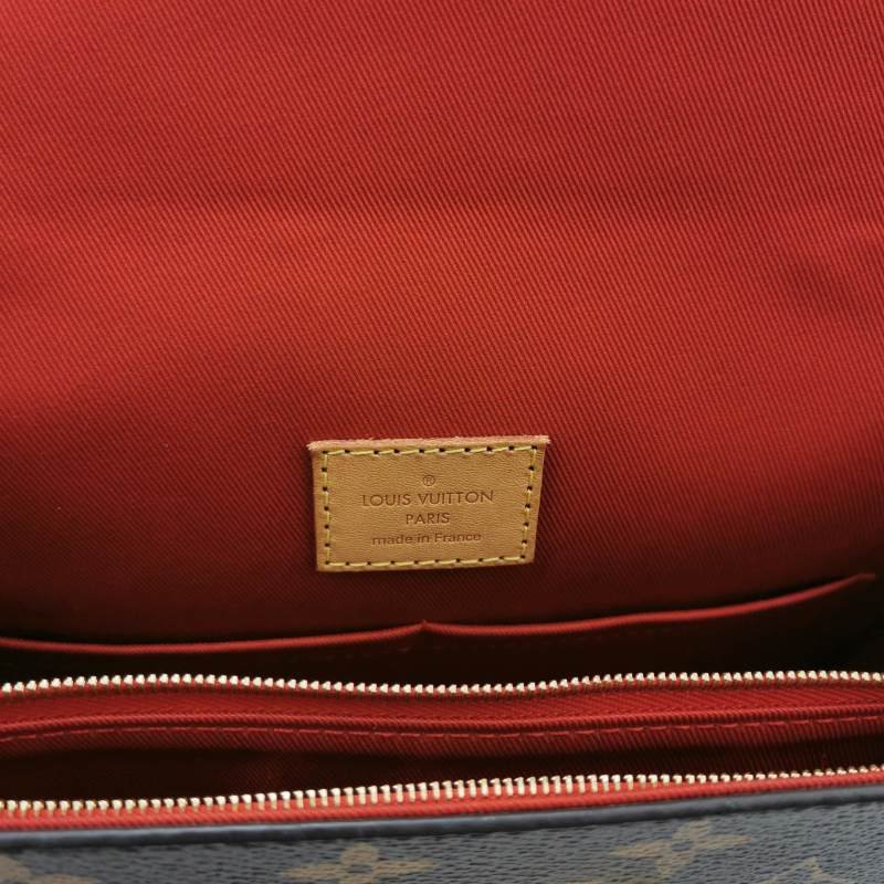 Louis Vuitton (LV) ClunyBB植鞣革Monogram印花翻蓋斜背包肩肩包晶片款-7