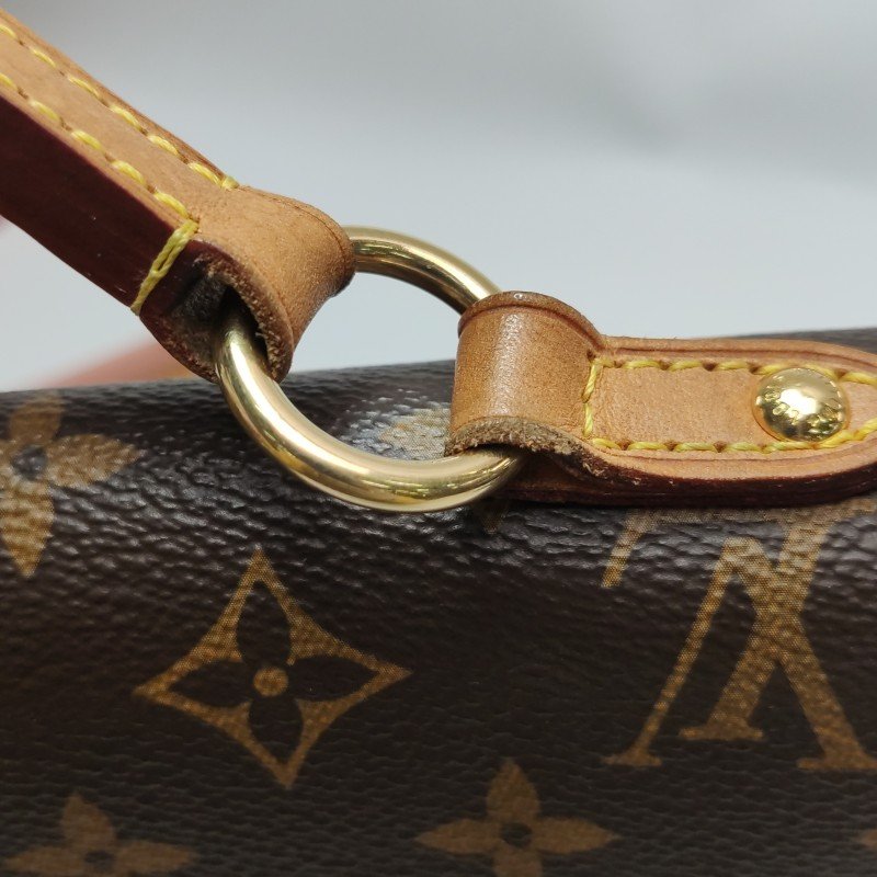 Louis Vuitton (LV) ClunyBB植鞣革Monogram印花翻蓋斜背包肩肩包晶片款-13
