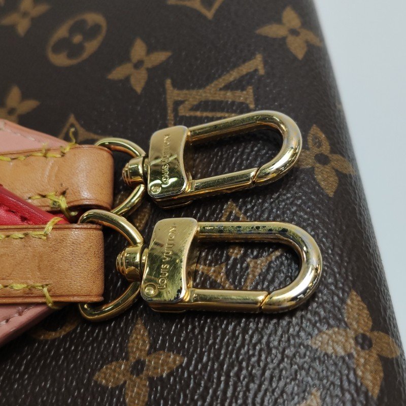 Louis Vuitton (LV) ClunyBB植鞣革Monogram印花翻蓋斜背包肩肩包晶片款-15
